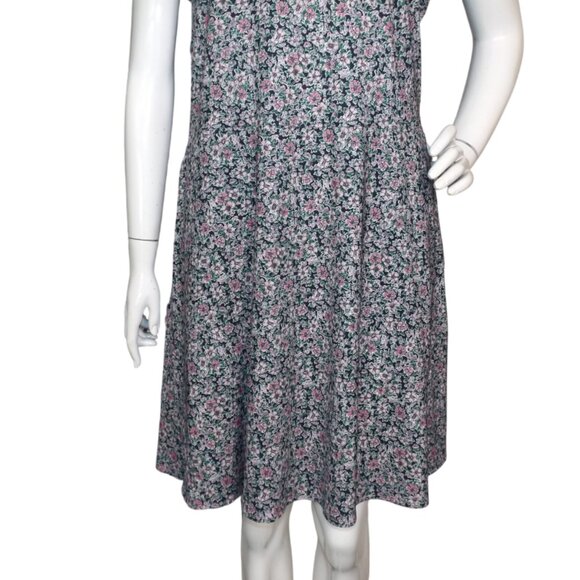 RLX RALPH LAUREN Dress, L, Blue/Pink Floral, Sleeveless, Zip Neck, Activewear - Picture 7 of 15